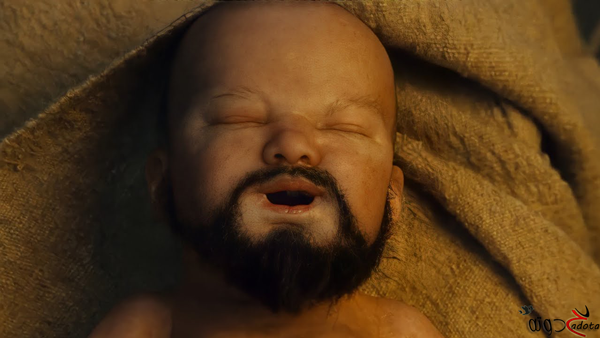 تفسير رؤية طفل له لحية في المنام