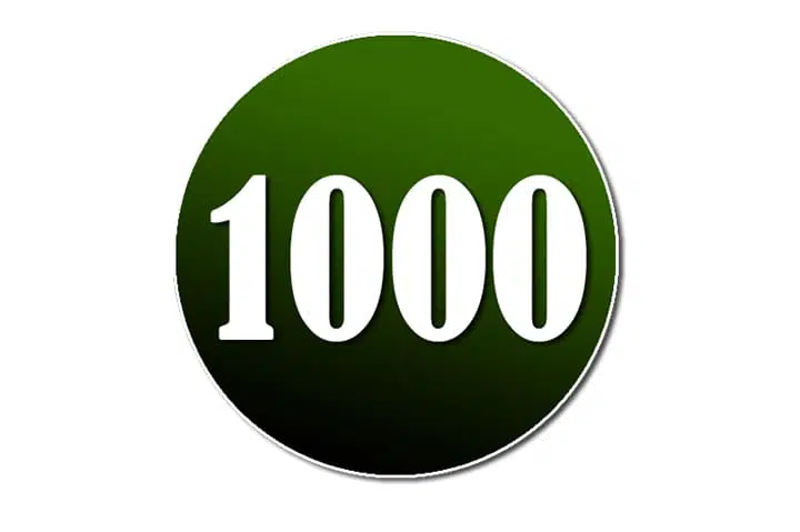 ما تفسير رؤية الرقم 1000 في المنام؟